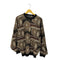 ツンドラ tundra 90s カナダ製 FOR BACHRACH 総柄 クルーネック ニット メンズ import:L